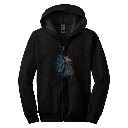 Pony Face Zip Hoodies