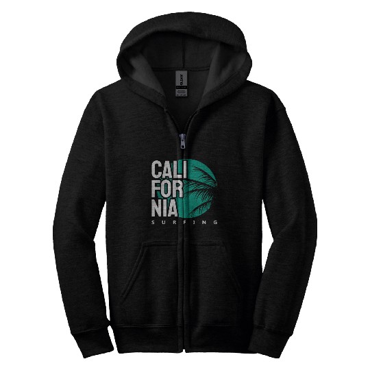 California surfing Zip Hoodies
