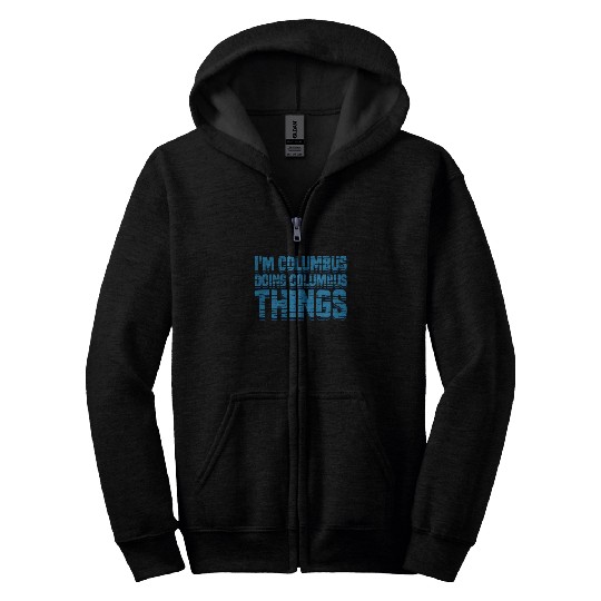 Columbus Day 1492 Zip Hoodies