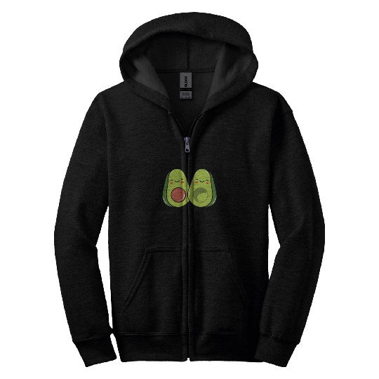 Sibling Big Brother Avocado Goals Hilarious Puns Zip Hoodies