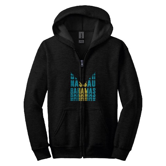 Nassau Bahamas flag design Zip Hoodies