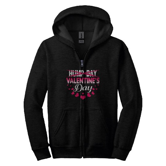 funny valentines day hump day Zip Hoodies