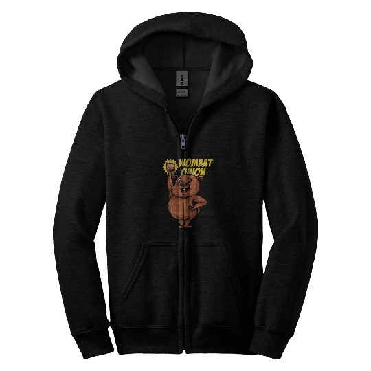 Wombat Onion - Wombat Onion Zip Hoodies