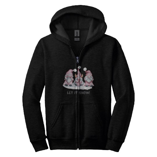 Let It Snow Zip Hoodies