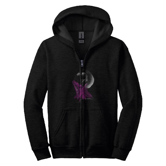 Synthwave Skull Zip Hoodies