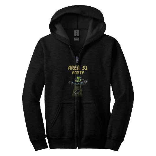 Area 51 Party - Alien Party Zip Hoodies