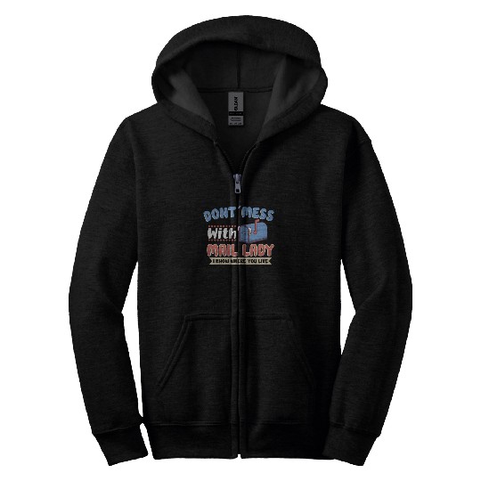 Postal Worker Mail Lady Mail Carrier Postal Zip Hoodies