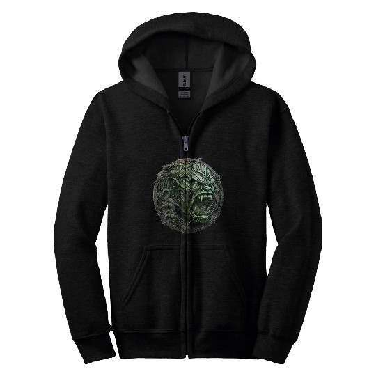 Angry Hulk Zip Hoodies