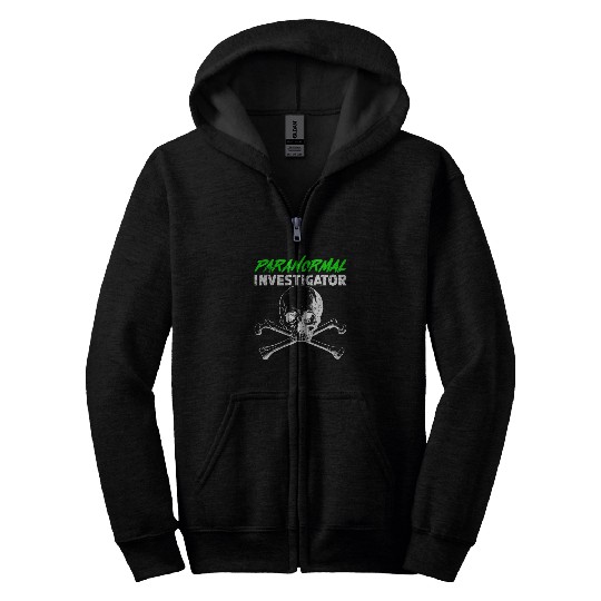 Ghost Hunting Paranormal Investigator Zip Hoodies