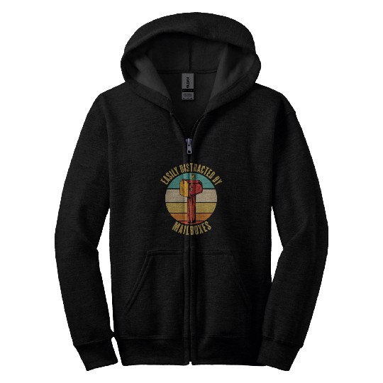 Mail delivery, Postal worker Zip Hoodies