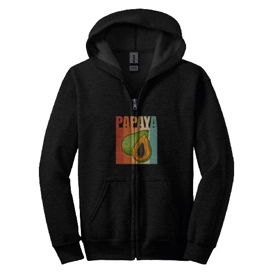 Retro Papaya Zip Hoodies