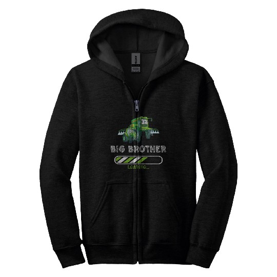 Big brother farmer tractor Zip Hoodies