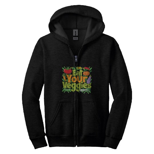 Eat Your Veggies Zip Hoodies