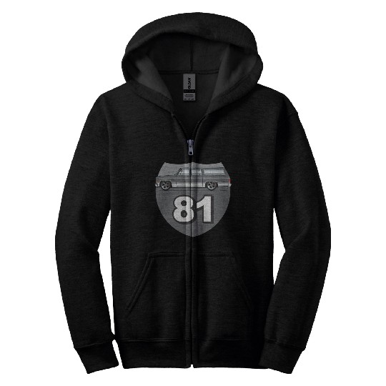 81 Charcoal Zip Hoodies