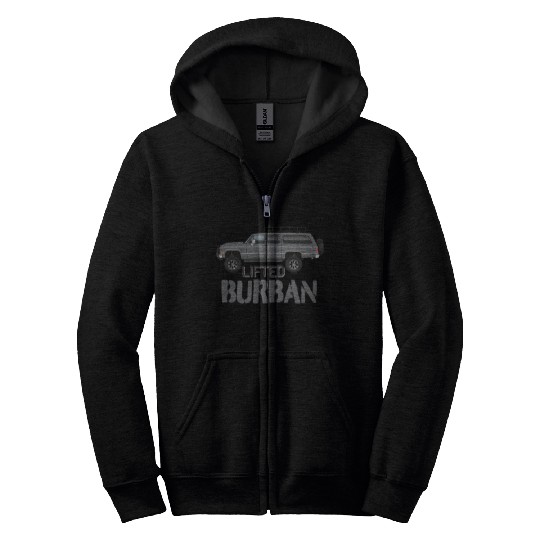 BURBAN Charcoal Zip Hoodies