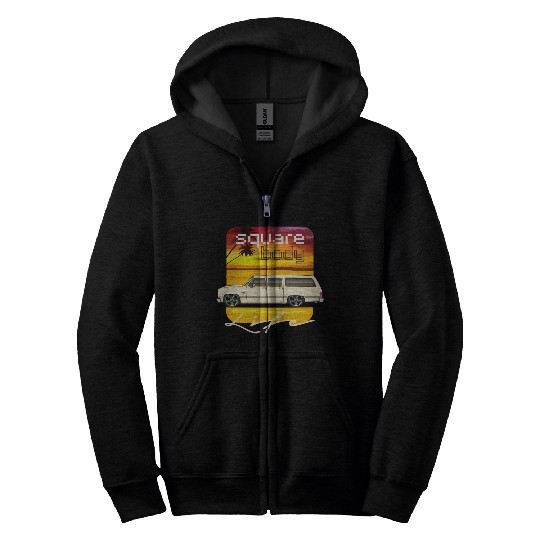square Santa Fe Tan Zip Hoodies