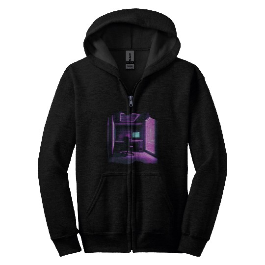 Future Room 3D - Isometrical Zip Hoodies