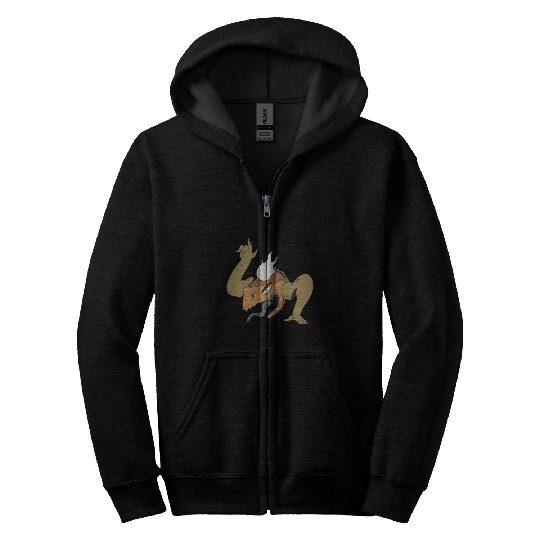 Imaginary scary creature Imaginary scary creature Zip Hoodies