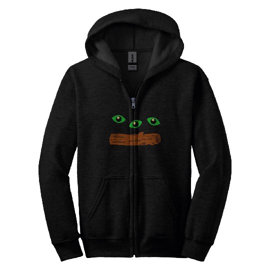 Eyes On Log Zip Hoodies