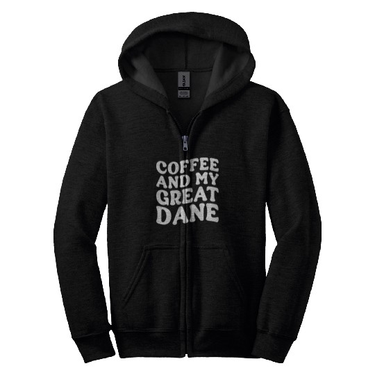 Great Dane Dogs, Great Danes Zip Hoodies