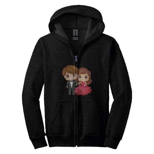The groom and the bride Zip Hoodies