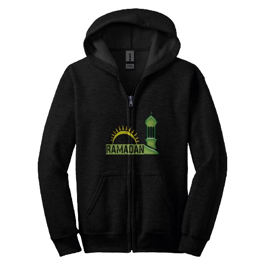 Ramadan Begins Zip Hoodies