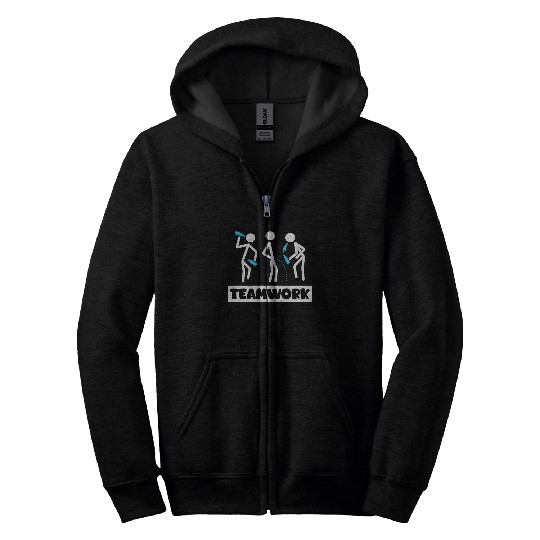 Teamwork Summer Vacation with Friends Spring Break Zip Hoodies