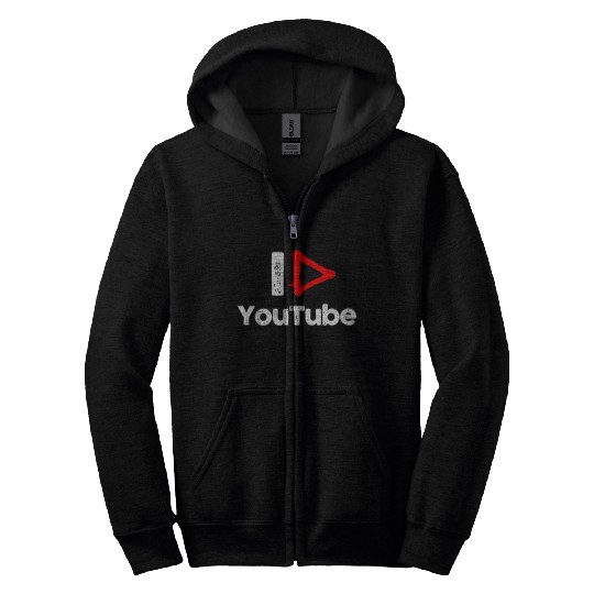 I love YouTube Zip Hoodies