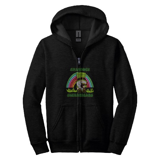 Shamrock Shenanigans Gnome Zip Hoodies