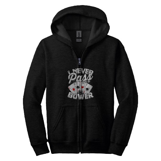 Card Game Games Playing Card Poker Euchre Zip Hoodies