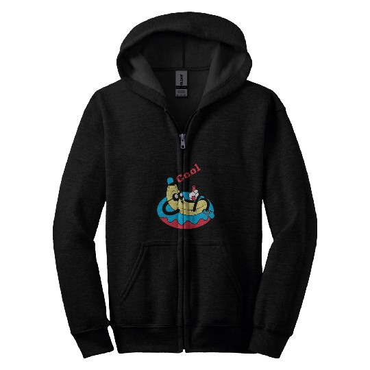 Super Cool Banana Zip Hoodies