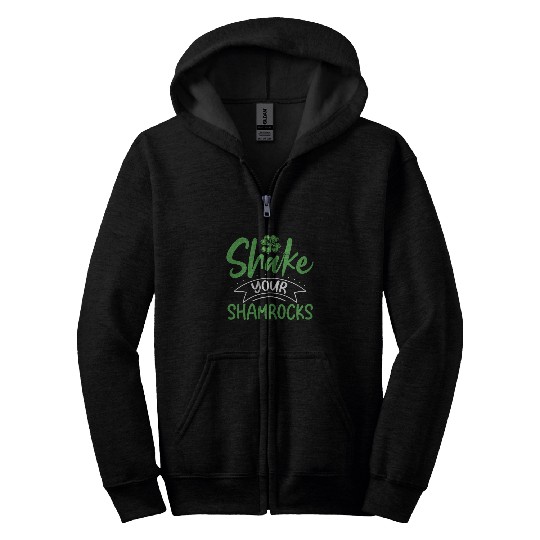 Funny Irish Saint Patricks Day Shake Your Zip Hoodies