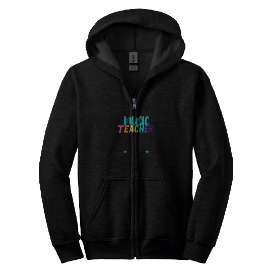 Music Teacher Only Because Full Time Multi Tasking Zip Hoodies