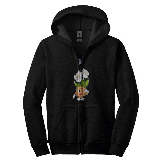 Plant Pot Calla Lily Flower Zip Hoodies