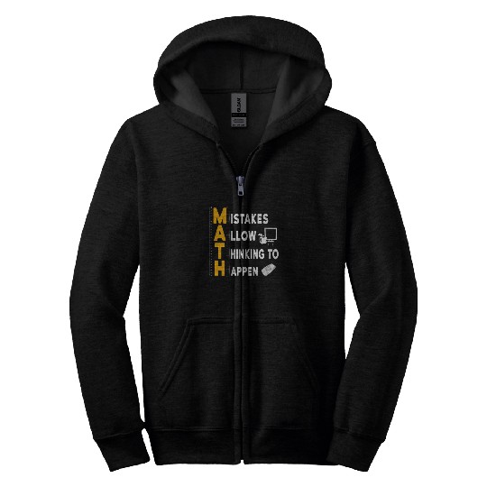 I'm A Math Teacher Appreciation Gift Math Lover Zip Hoodies