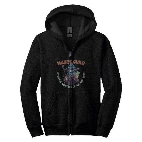 Mages Guild, Mythical Arcane Zip Hoodies