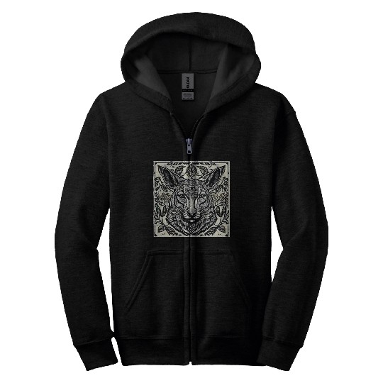 Patterned Sheep Zip Hoodies