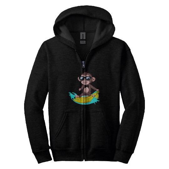 Funky Monkey Business Zip Hoodies