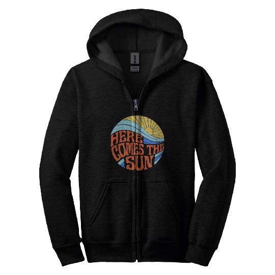 Here comes the sun Zip Hoodies