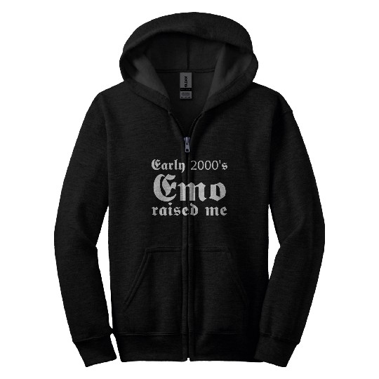Early 2000's Emo Raised Me Zip Hoodies