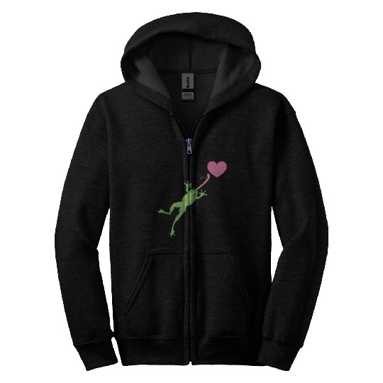 Frog Love Zip Hoodies