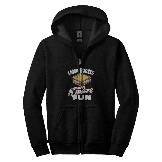 Camp Nurses Have S'More Fun Summer Camp Nursing Rn Zip Hoodies
