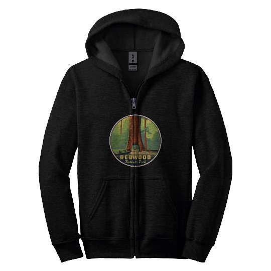 Redwood National Park Zip Hoodies