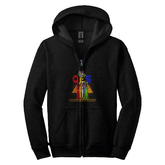 Order Of The Eastern Star Oes Ring Diva Sister'S Zip Hoodies