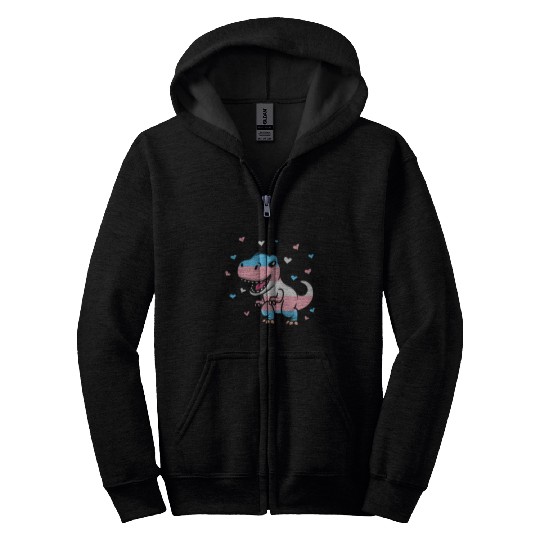 Transgender Pride Flag Transgender Pride Colors Zip Hoodies