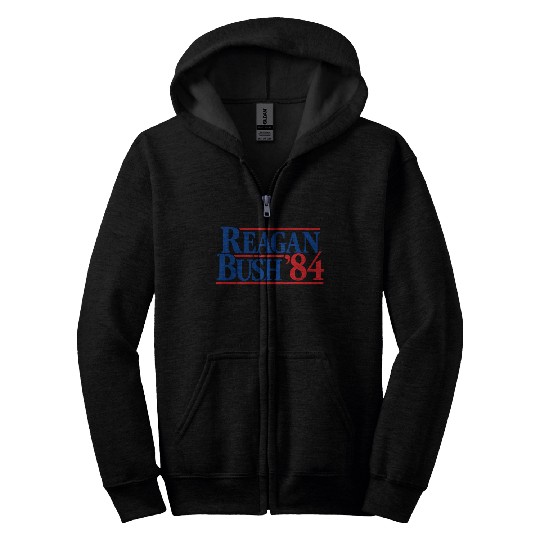 Reagan Bush '84 Republican Zip Hoodies