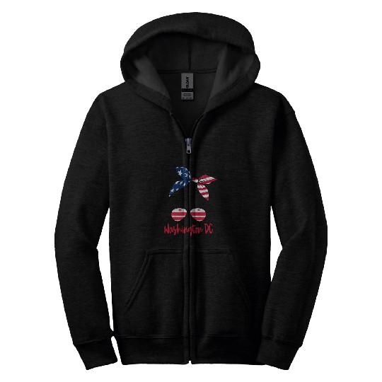 Washington Dc Washington Dc Flag Statefriend Zip Hoodies