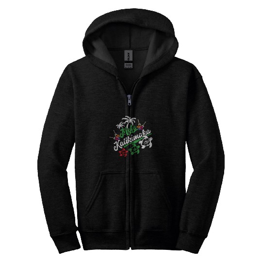 Mele Kalikimaka - Fun Merry Zip Hoodies