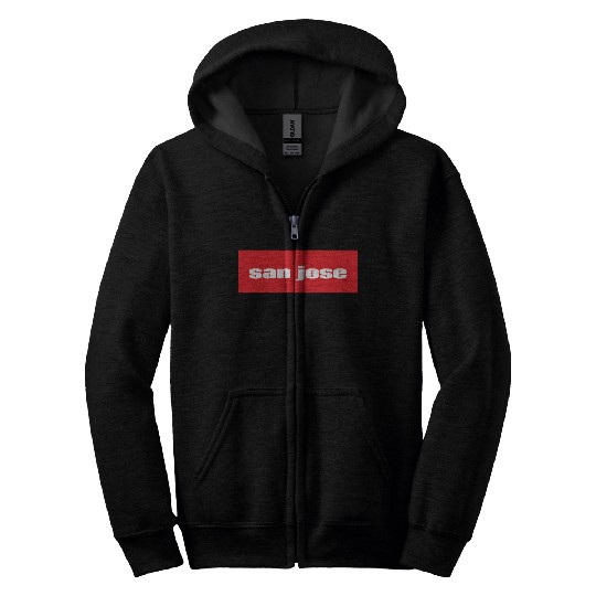 San Jose California Zip Hoodies