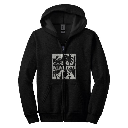Malibu Us Resorts Designs Zip Hoodies